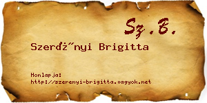 Szerényi Brigitta névjegykártya