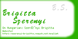 brigitta szerenyi business card